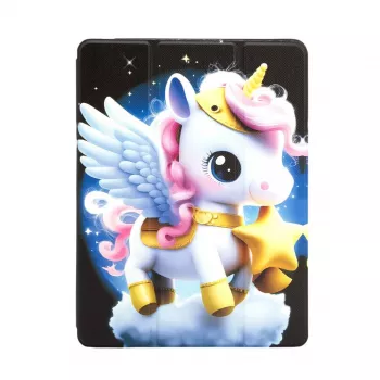 iLike Samsung Galaxy Tab A8 10.5 (2021) Funda para Tablet Design SM-X200/SM-X205 Unicorn Violet