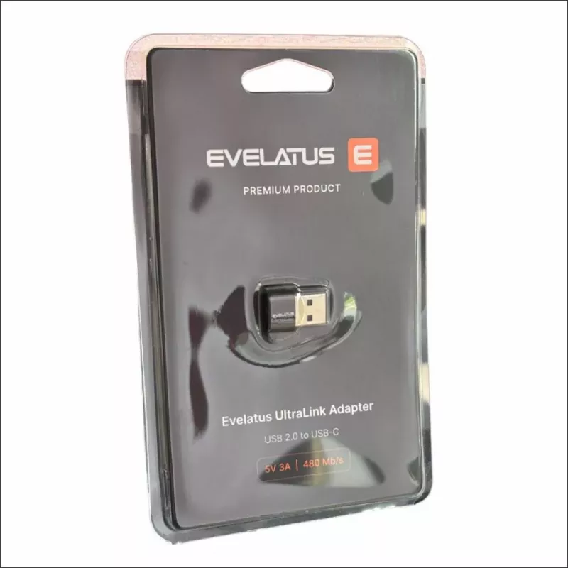 EVELATUS UltraLink Adaptador OTG USB 3.0 a USB-C 5V 3A 480 Mb/s Abyss Blue