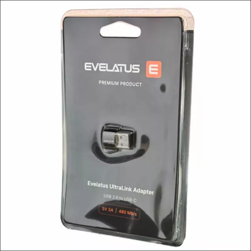 EVELATUS UltraLink Adaptador OTG USB 3.0 a USB-C 5V 3A 480 Mb/s Abyss Blue