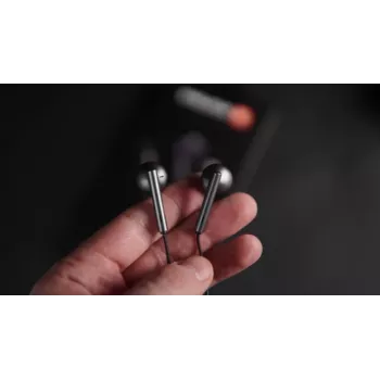 Evelatus Crystal Clear Audio Auriculares con Jack de 3,5 mm y Micrófono CCA-3.5BL Negro