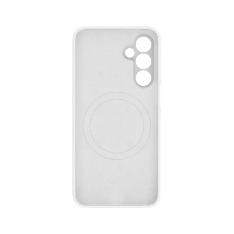 Evelatus Samsung Galaxy A16 5G Funda de Silicona Premium Magnetic Soft Touch Blanco