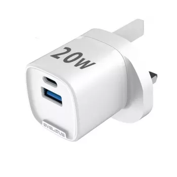 Evelatus Adaptador QuickVolt 20W UK/HK Blanco