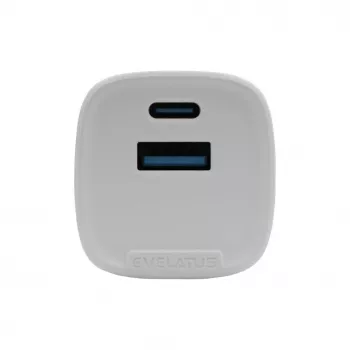 Evelatus Adaptador QuickVolt 20W USA/CN Blanco
