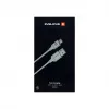 Evelatus Cable USB-A a USB-C 2M Carcasa de Aluminio Trenzado Blanco