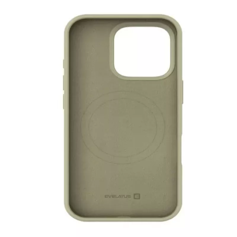 Evelatus Funda de Silicona Soft Touch con MagSafe Premium Natural Titanium Apple iPhone 16 Pro