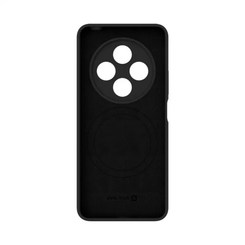 Evelatus Funda de Silicona Soft Touch Magnética Premium Negra Xiaomi Redmi 14C 4G/14C 5G/Redmi A4/POCO C75