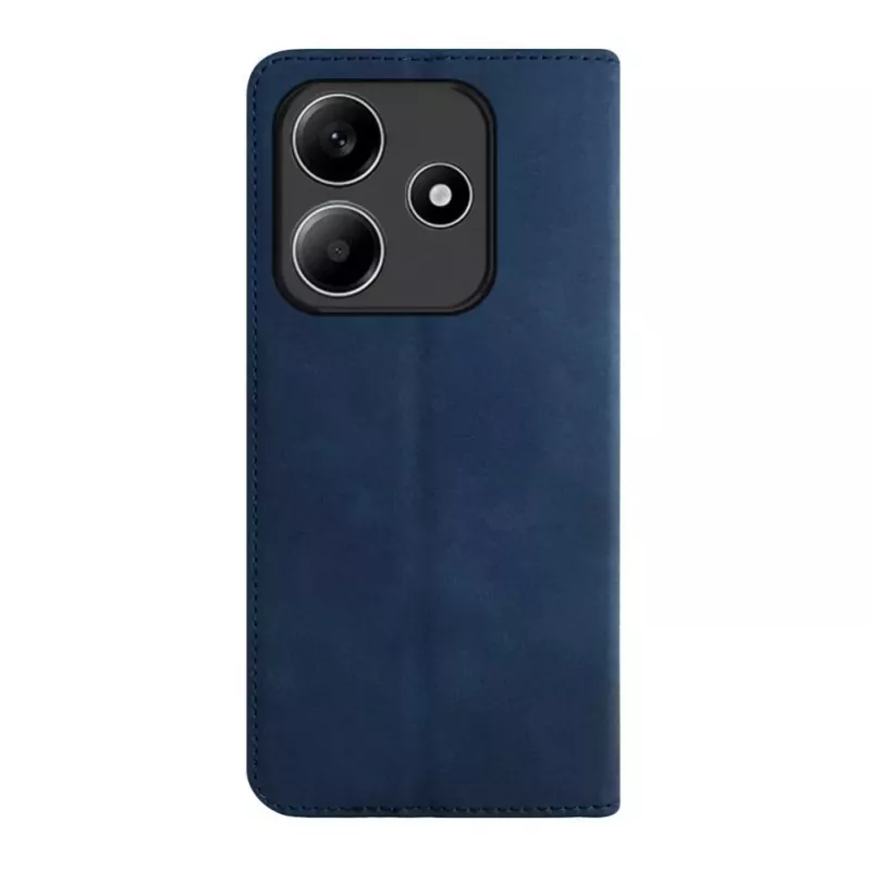 Evelatus Funda tipo libro de piel PU para Xiaomi Redmi Note 14 5G azul oscuro