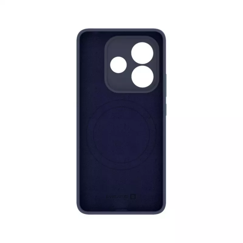 Evelatus Funda de silicona Soft Touch magnética Premium para Xiaomi Redmi Note 14 azul oscuro