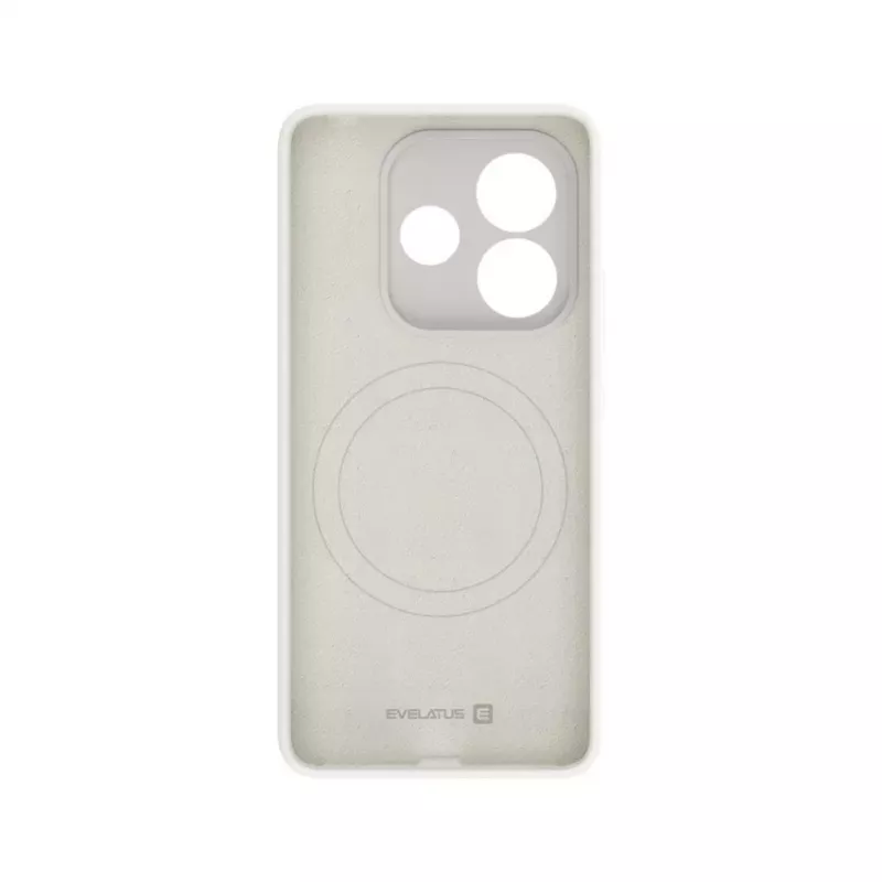 Evelatus Funda de silicona Soft Touch magnética Premium para Xiaomi Redmi Note 14 Stone