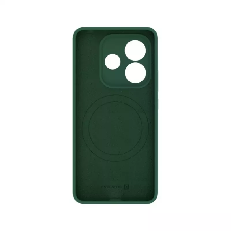 Evelatus Funda de silicona Soft Touch magnética Premium para Xiaomi Redmi Note 14 verde