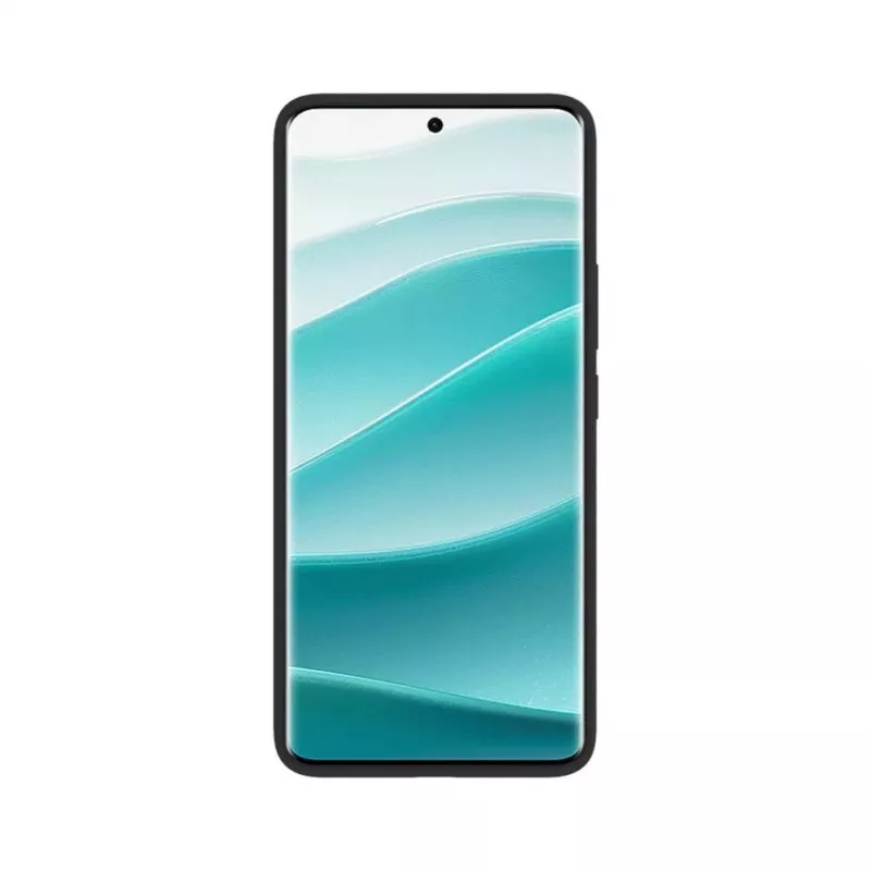 Evelatus Funda de silicona Soft Touch magnética Premium para Xiaomi Redmi Note 14 Pro 4G/Poco X7 negra
