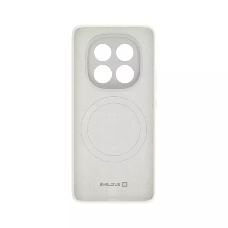Evelatus Funda de silicona Soft Touch magnética Premium para Xiaomi Redmi Note 14 Pro Plus Stone