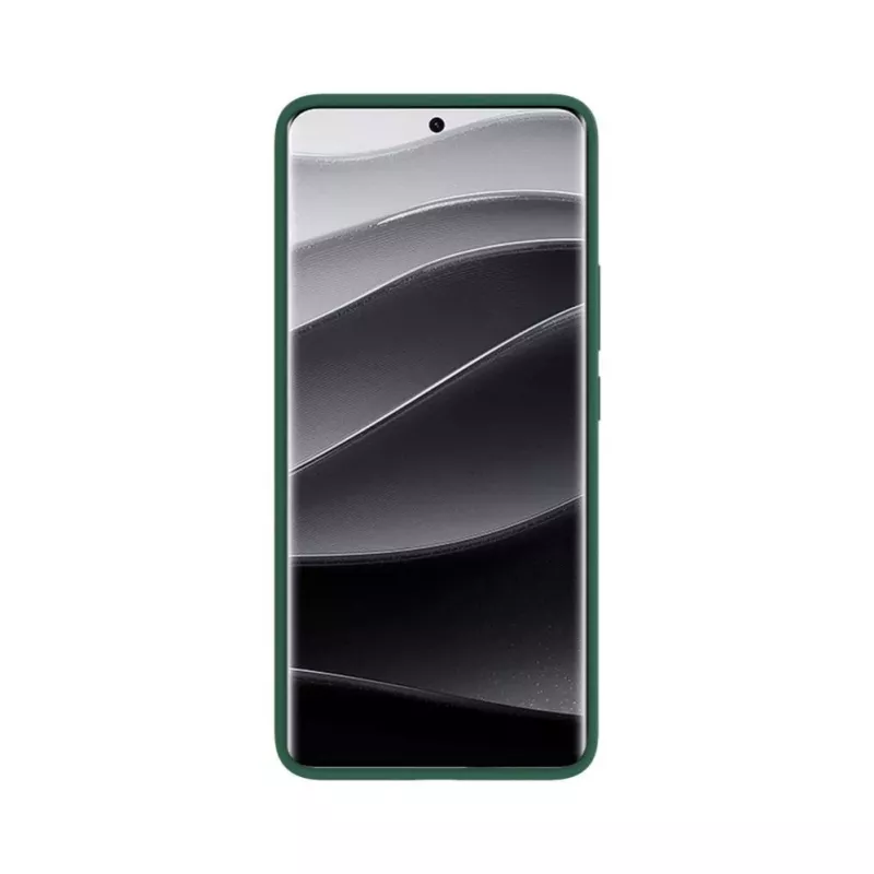 Evelatus Funda de silicona Soft Touch magnética Premium para Xiaomi Redmi Note 14 Pro Plus verde