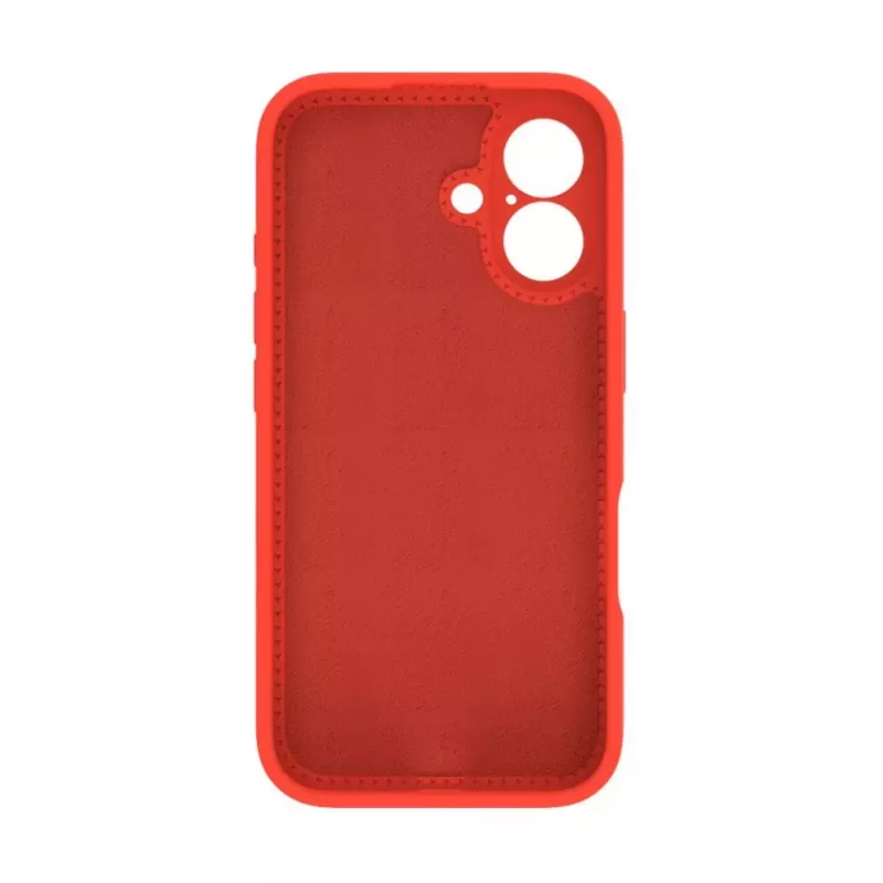Evelatus Funda de silicona Soft Touch Premium con MagSafe y soporte para Apple iPhone 16 roja