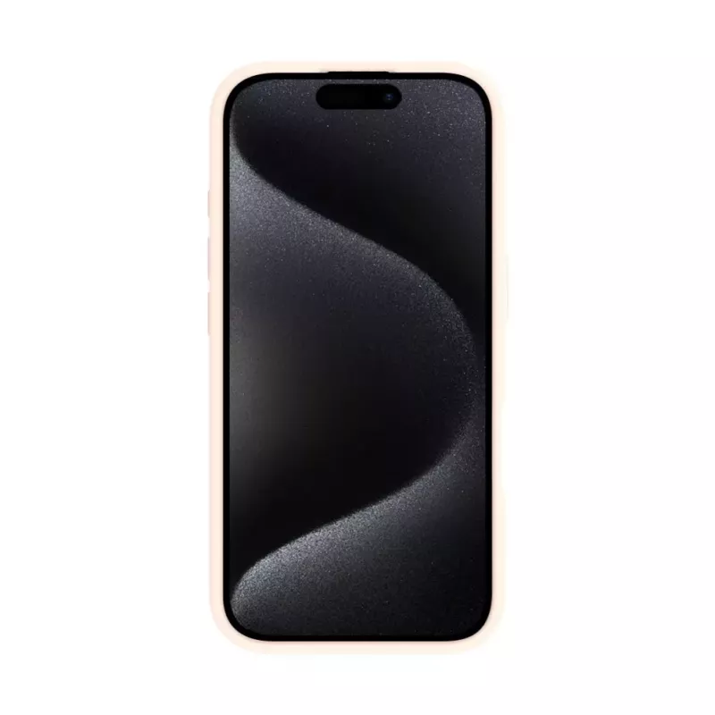 Evelatus Funda de silicona Soft Touch Premium con MagSafe y soporte para Apple iPhone 16 Pink Sand