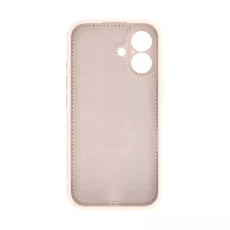 Evelatus Funda de silicona Soft Touch Premium con MagSafe y soporte para Apple iPhone 16 Pink Sand