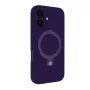 Evelatus Funda de silicona Soft Touch Premium con MagSafe y soporte para Apple iPhone 16 morada
