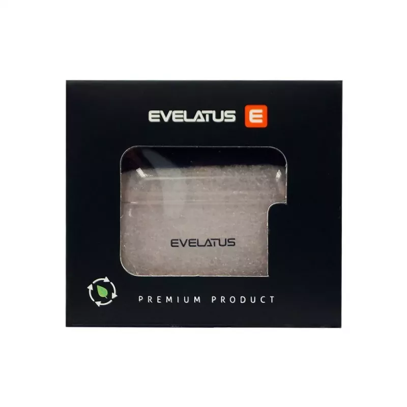 Evelatus Funda protectora de TPU para Apple AirPods 4 rosa transparente