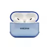 Evelatus Funda protectora de TPU para Apple AirPods Pro azul transparente