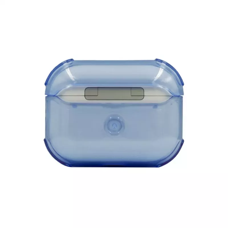 Evelatus Funda protectora de TPU para Apple AirPods Pro azul transparente