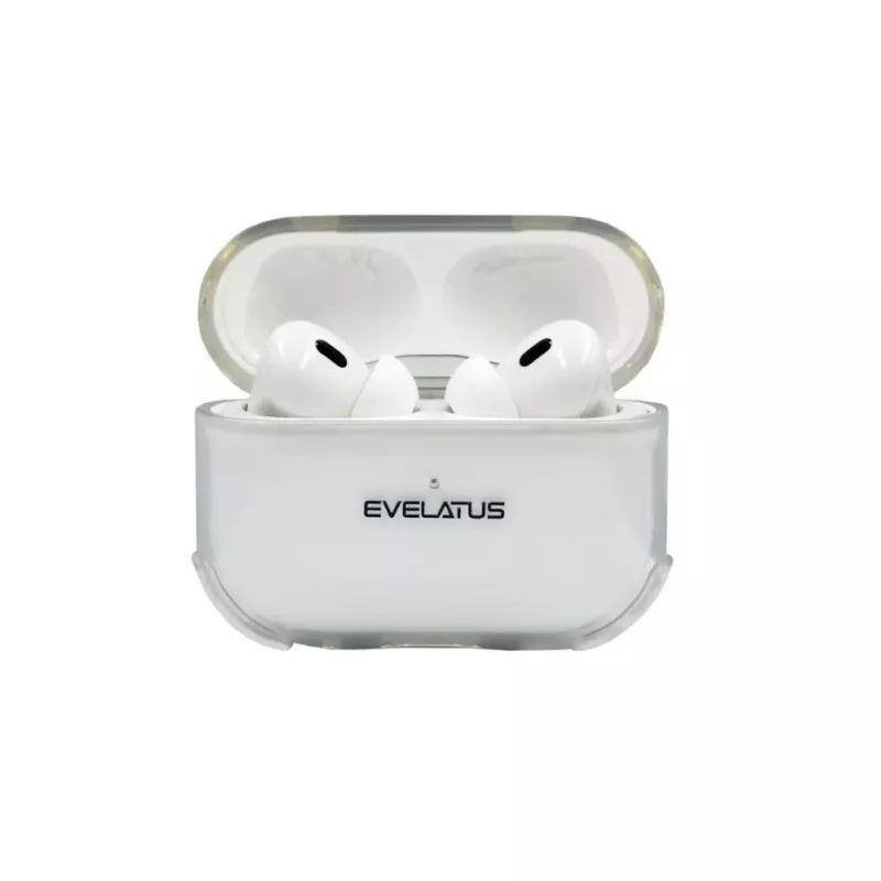 Evelatus Funda protectora de TPU para Apple AirPods Pro 2 transparente