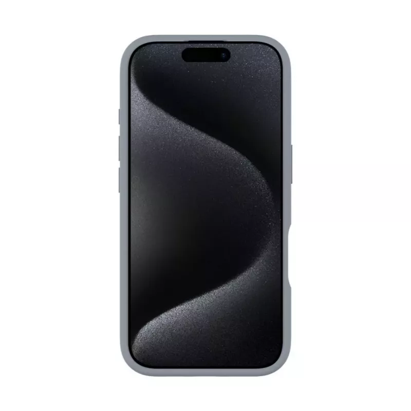 Evelatus Funda de silicona Soft Touch con MagSafe y soporte para Apple iPhone 16 Pro Max plateada