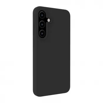 Evelatus Funda de silicona Soft Touch con MagSafe para Samsung Galaxy S25 negra