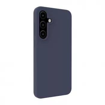 Evelatus Funda de silicona Soft Touch con imán para Samsung Galaxy S25 azul oscuro