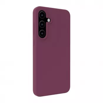 Evelatus Funda de silicona Soft Touch con imán para Samsung Galaxy S25 Plus granate