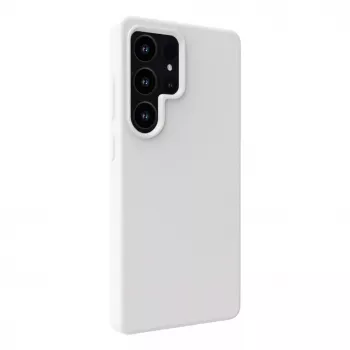Evelatus Funda de silicona Soft Touch con imán para Samsung Galaxy S25 Ultra blanca