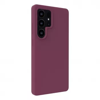 Evelatus Funda de silicona Soft Touch con MagSafe para Samsung Galaxy S25 Ultra granate