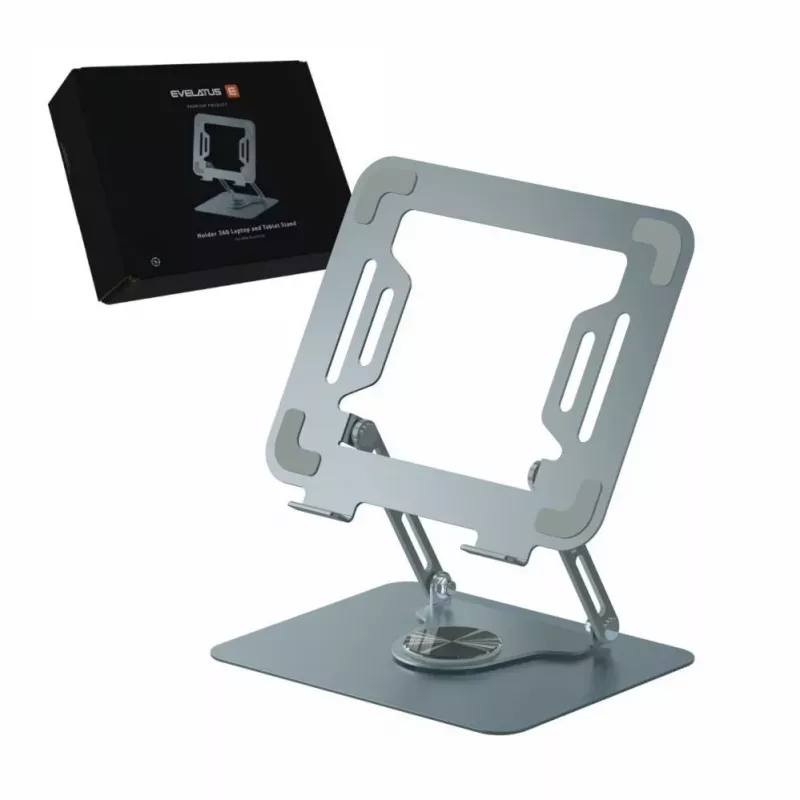 Evelatus Soporte Universal L25-C 360 para Portátil L25-CHLS Aluminio Plata