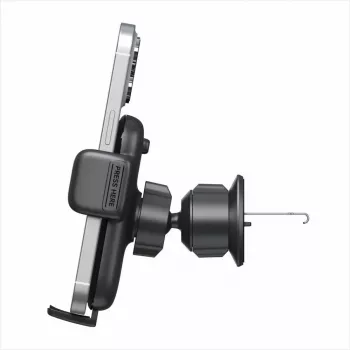 Evelatus Soporte para Rejilla de Aire Acondicionado de Coche H2+KAC001 Negro