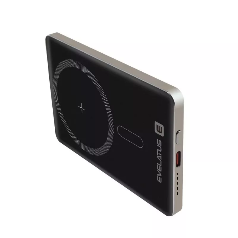 Evelatus Batería Externa PD20W 5000mAh MagLink Elite con Carga Inalámbrica Gris