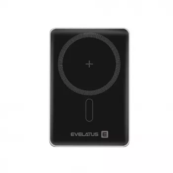 Evelatus Batería Externa PD20W 5000mAh MagLink Elite con Carga Inalámbrica Plata
