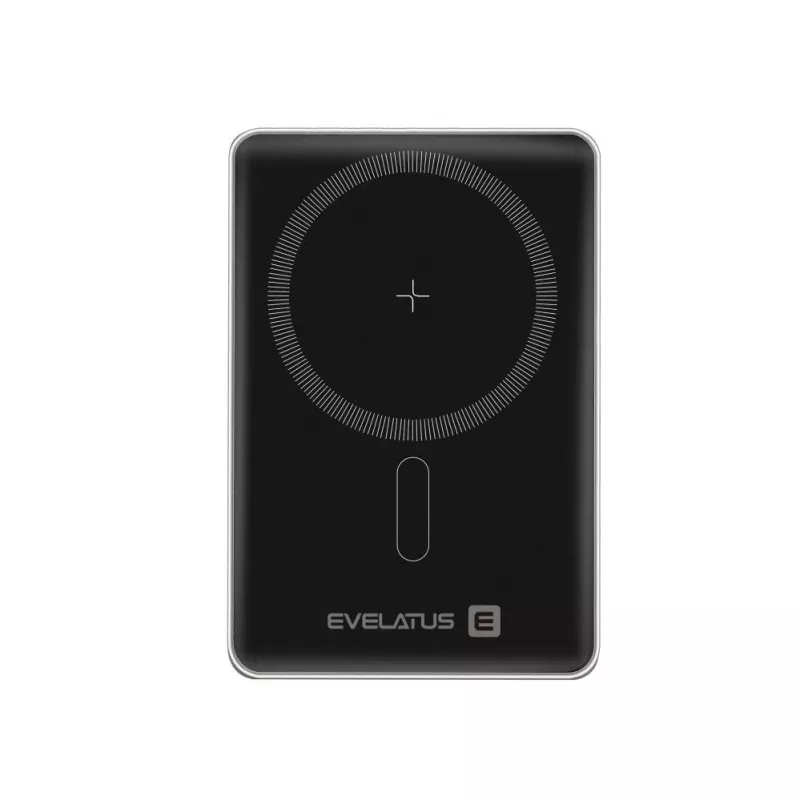 Evelatus Batería Externa PD20W 5000mAh MagLink Elite con Carga Inalámbrica Plata
