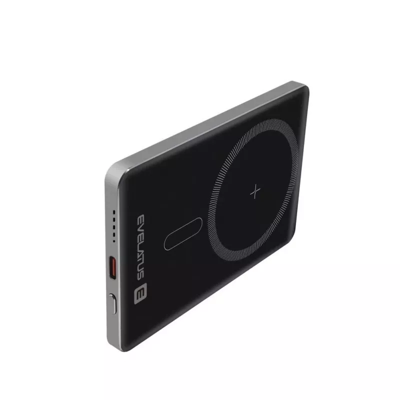 Evelatus Batería Externa PD20W 5000mAh MagLink Elite con Carga Inalámbrica Plata