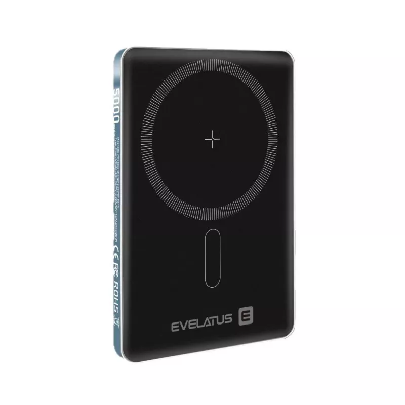 Evelatus Batería Externa PD20W 5000mAh MagLink Elite con Carga Inalámbrica EVEP02PBMEB Azul