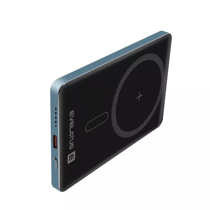 Evelatus Batería Externa PD20W 5000mAh MagLink Elite con Carga Inalámbrica EVEP02PBMEB Azul