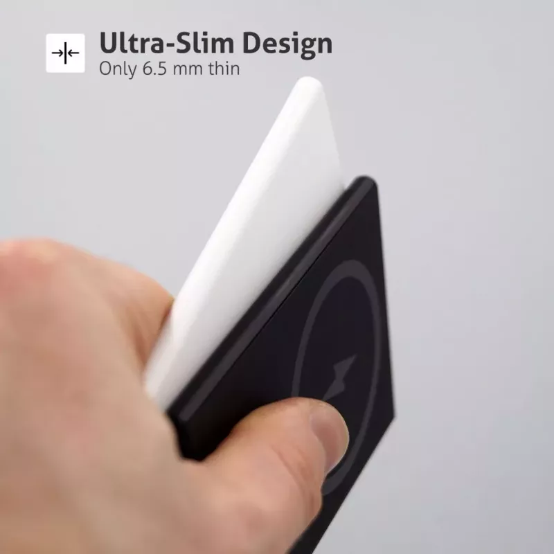 Evelatus Batería Externa 3000mAh Super Slim con Carga Inalámbrica EVEP03PBSSW Blanco