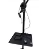 iLike Lámpara Anillo LED Selfie S12 31 cm + Trípode 2,1 m + Bandeja y 3 Soportes para Teléfono/Micrófono Negro