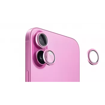 Evelatus Protector de Lente de Cámara Armor Rosa para Apple iPhone 16 / 16 Plus