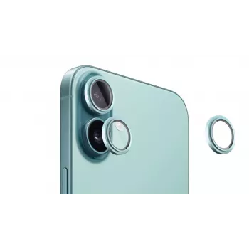 Evelatus Protector de Lente de Cámara Armor Teal para Apple iPhone 16 / 16 Plus