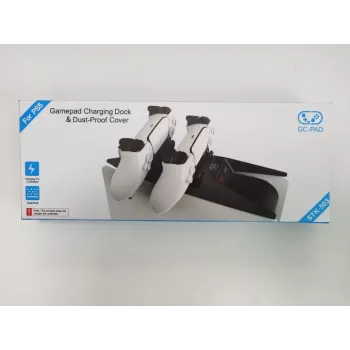 iLike P-5 Dual & Fast Controller Charging Station para Sony PlayStation 5 PS5 negro