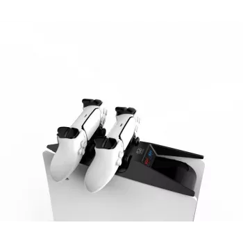 iLike P-5 Dual & Fast Controller Charging Station para Sony PlayStation 5 PS5 negro