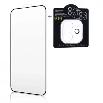 iLike Apple iPhone 13 X2 Super Set 2.5D Edge Full Face Cristal templado + Cristal para cámara