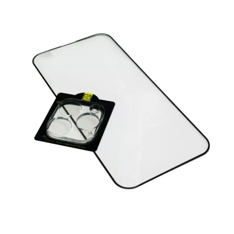 iLike Apple iPhone 13 Pro X2 Super Set 2.5D Edge Full Face cristal templado + cristal para cámara