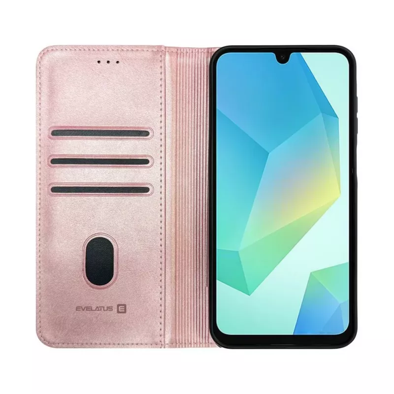 Evelatus Samsung Galaxy A56 Funda tipo libro Folio Slim rosa arena