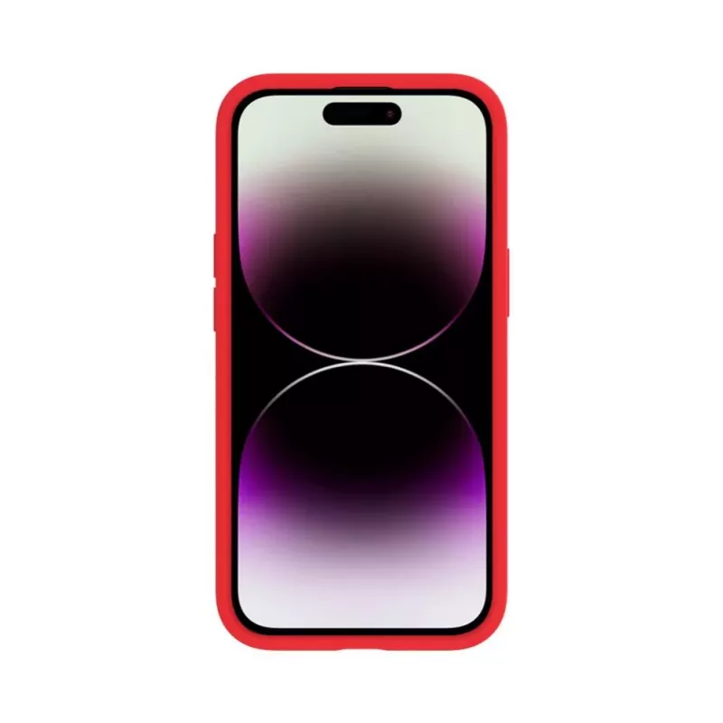 Evelatus Apple iPhone 16e / SE4 Funda de silicona Soft Touch Premium Magsafe roja