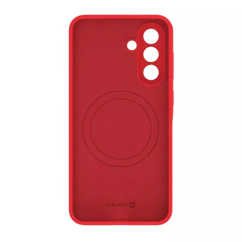 Evelatus Samsung Galaxy A56 Funda de silicona Soft Touch magnética Premium roja